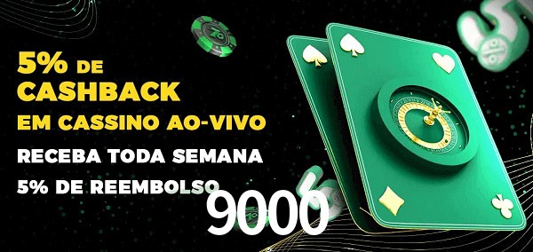 Promoções do cassino ao Vivo 9000